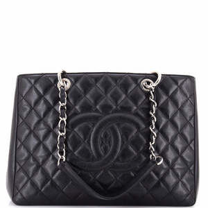 Chanel Grand Shopping Tote Quilted Caviar